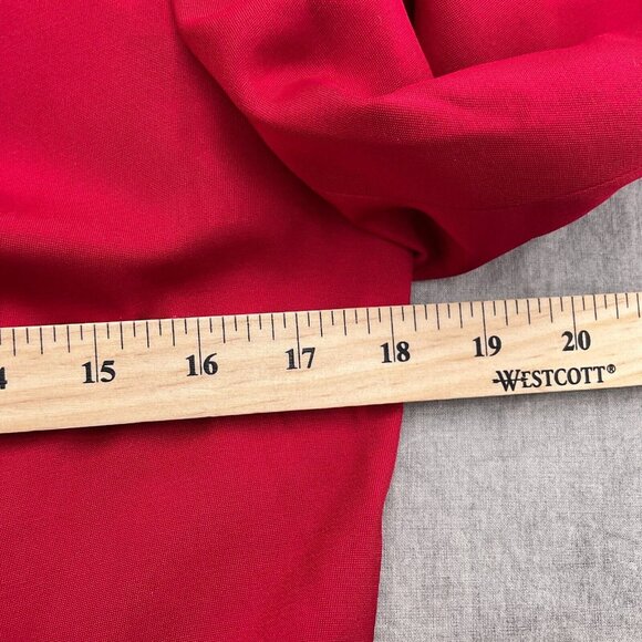 Talbots Jacket Women 8/36 Red‎ Silk Wool Lined Classic Career Suit Shacket - Picture 6 of 11